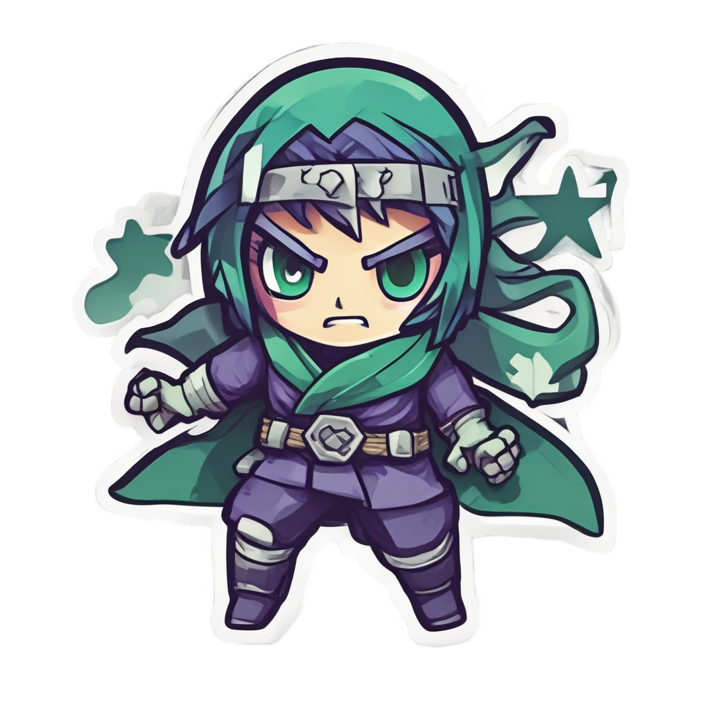 Ninja Cloud Throwing Star — celestial stickers