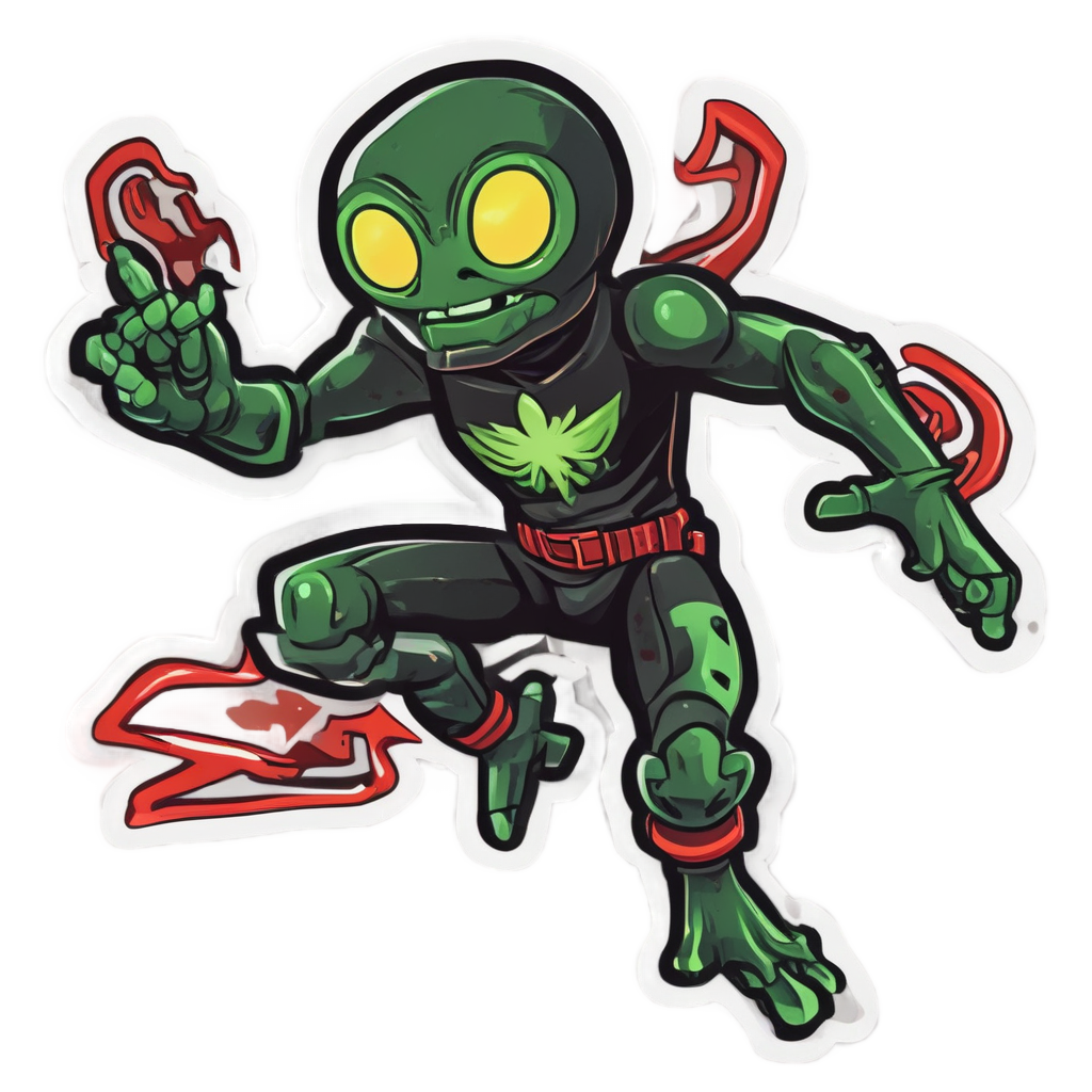 Ninja Gecko Stealth — reptiles stickers