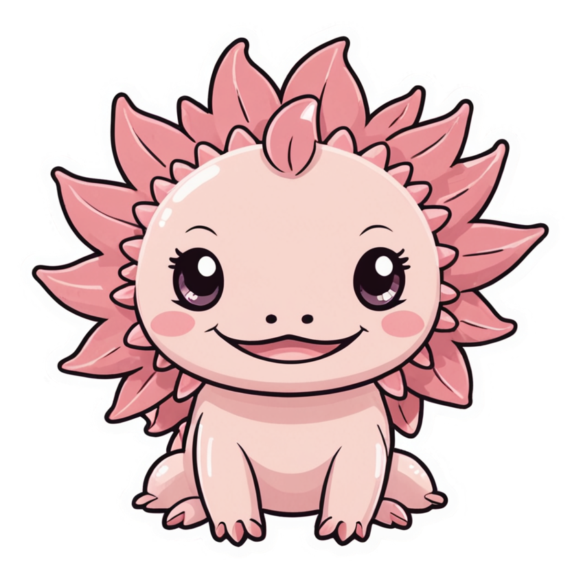 Axolotl (kawaii) — ocean stickers