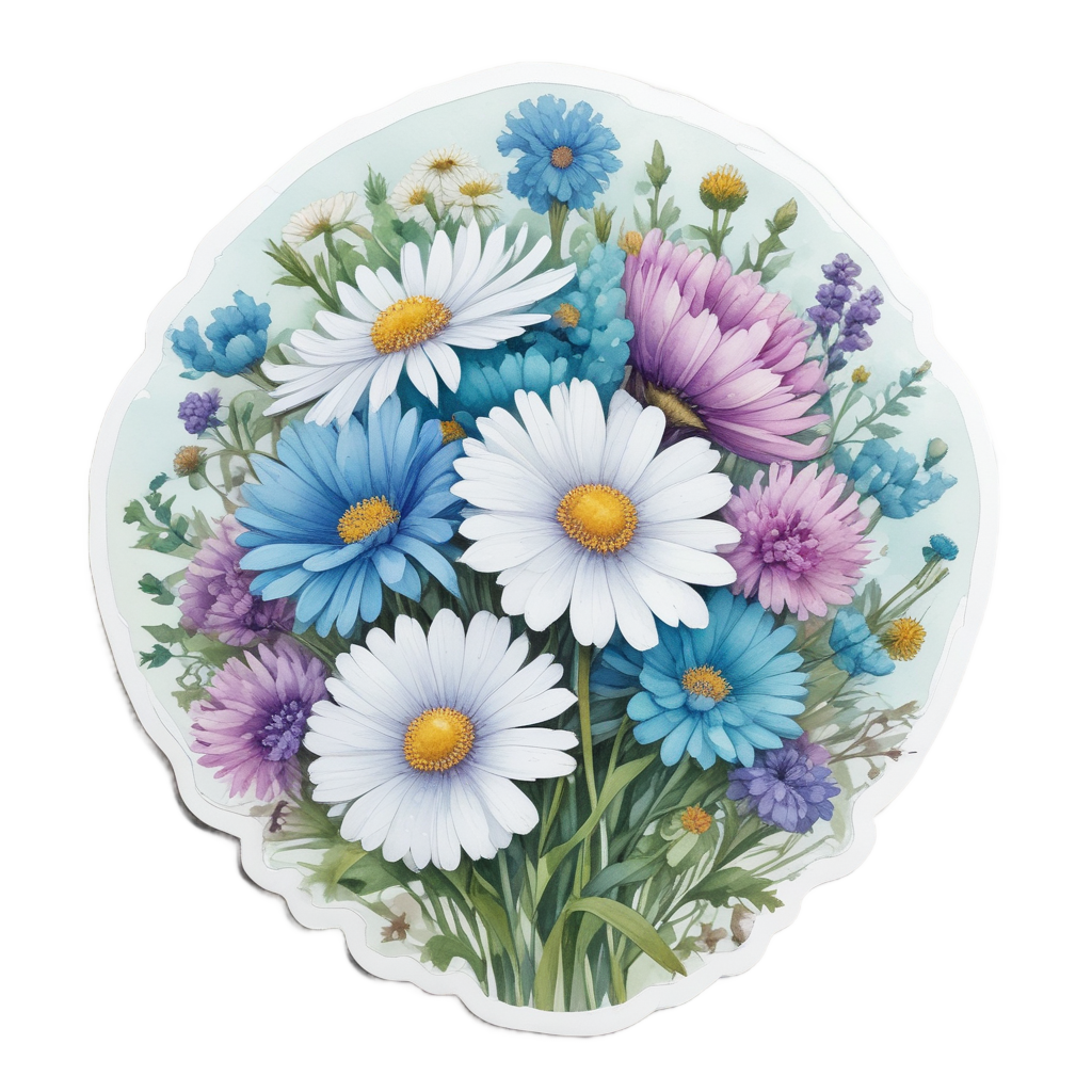 Ocean Breeze Wildflowers — ocean stickers