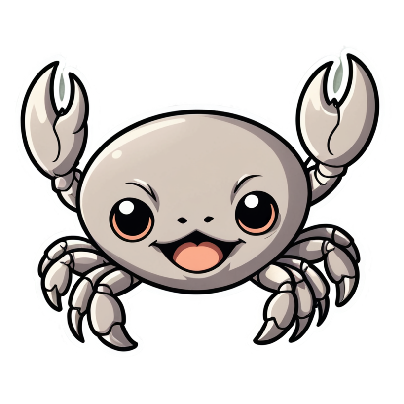 Tiny Crab (kawaii) — ocean stickers