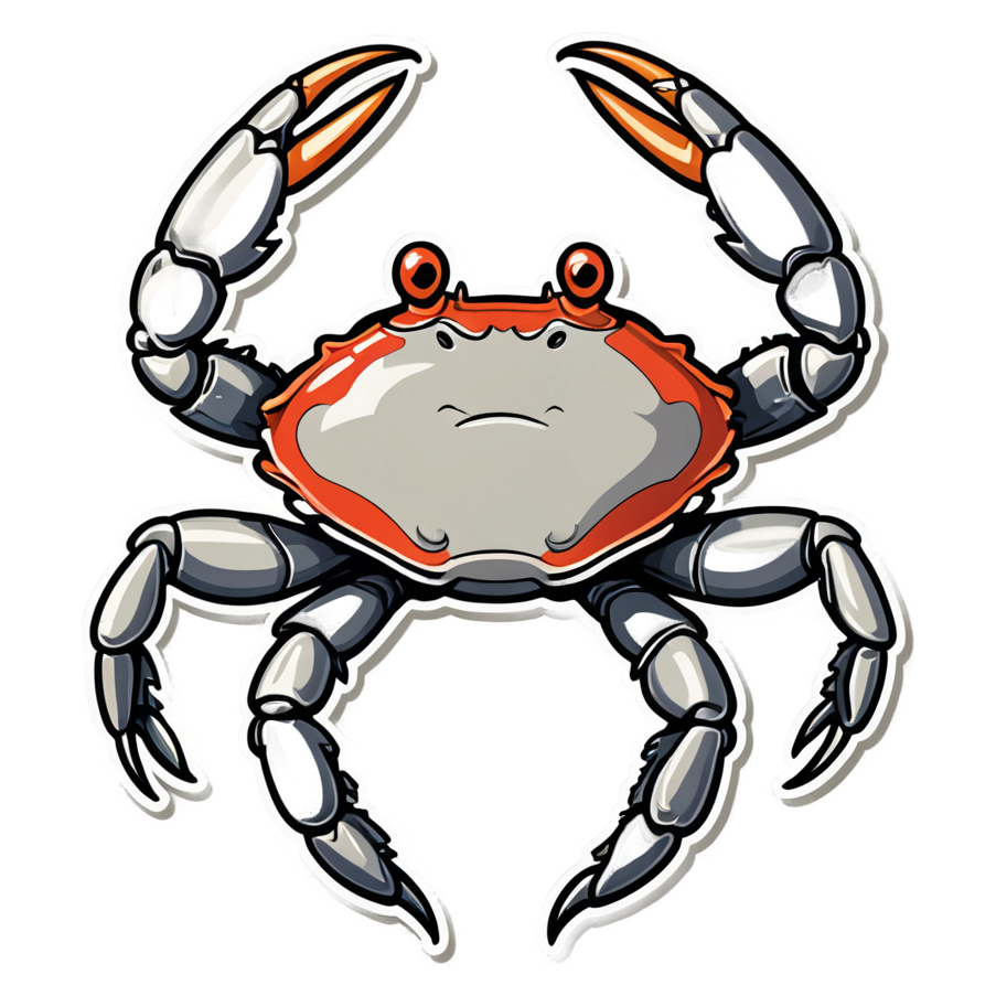Tiny Crab (tattoo) — ocean stickers