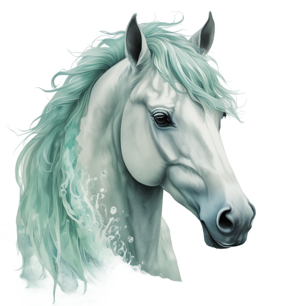 Ocean Mist Crest — horses stickers