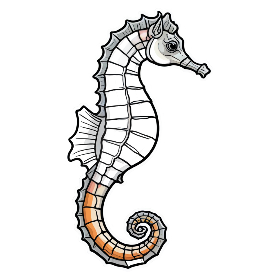 Seahorse (tattoo) — ocean stickers
