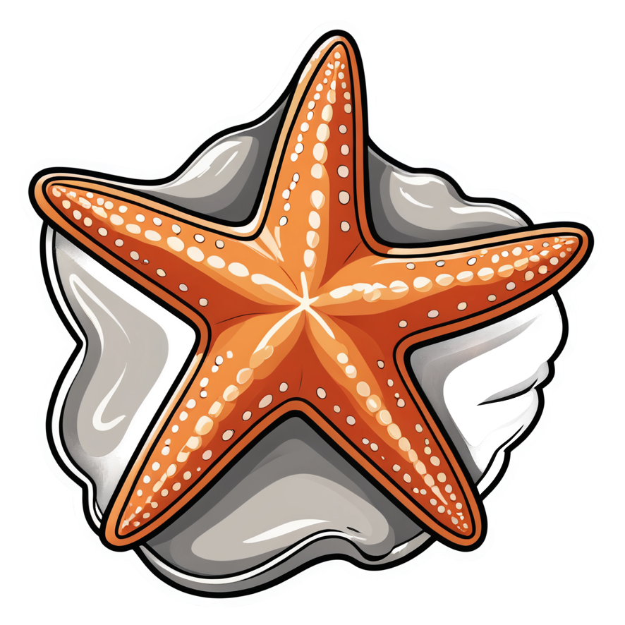 Starfish (tattoo) — ocean stickers