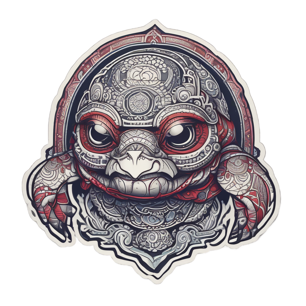 Ocean Warrior Turtle — reptiles stickers
