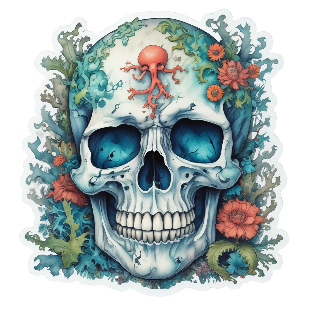 Oceanic Poison Skull — ocean stickers