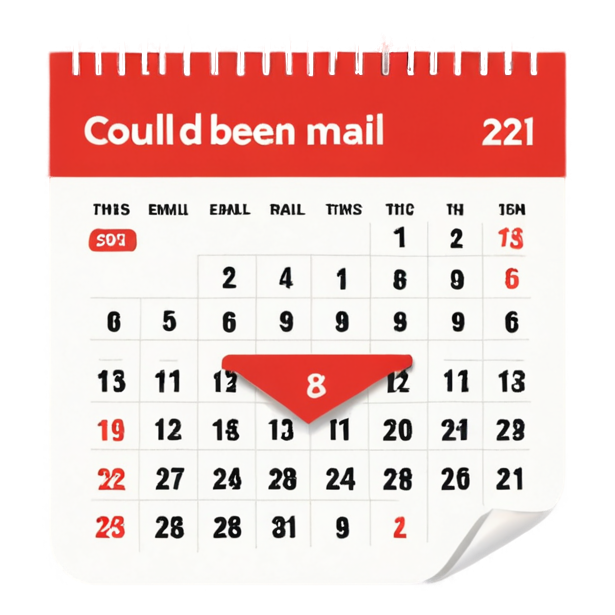 Could've Been Email (lineart) — office humor stickers