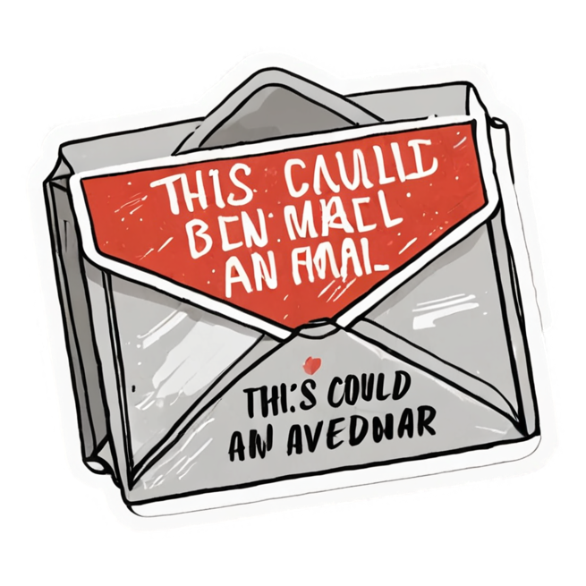 Could've Been Email (watercolor) — office humor stickers