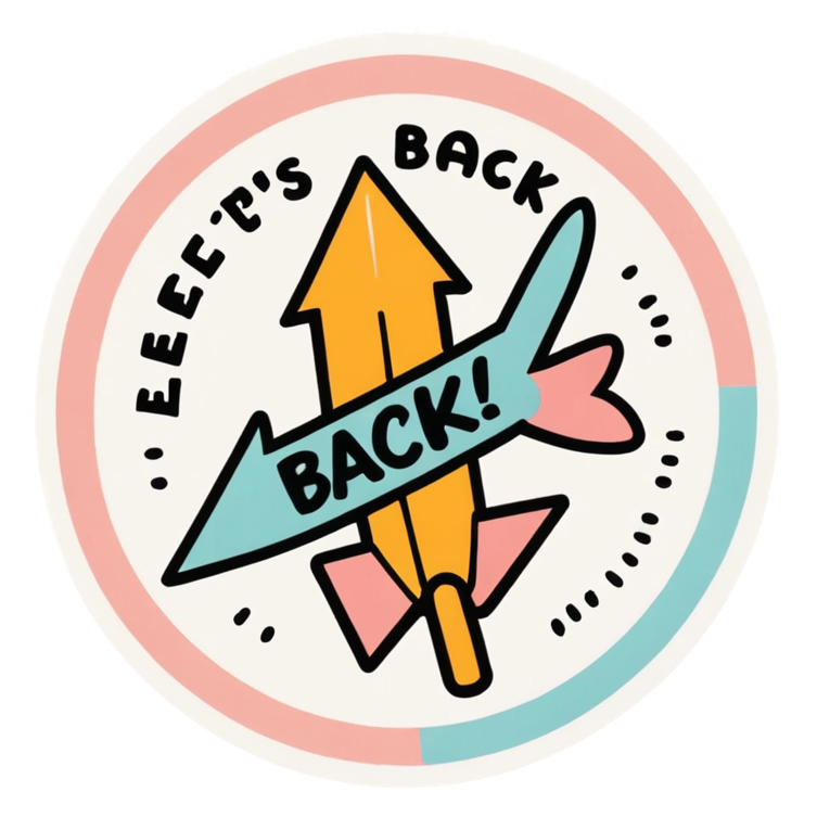 Let's Circle Back (kawaii) — kawaii stickers