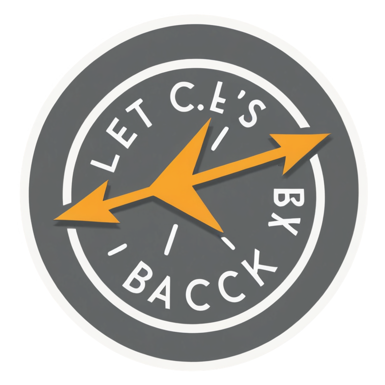 Let's Circle Back (lineart) — office humor stickers