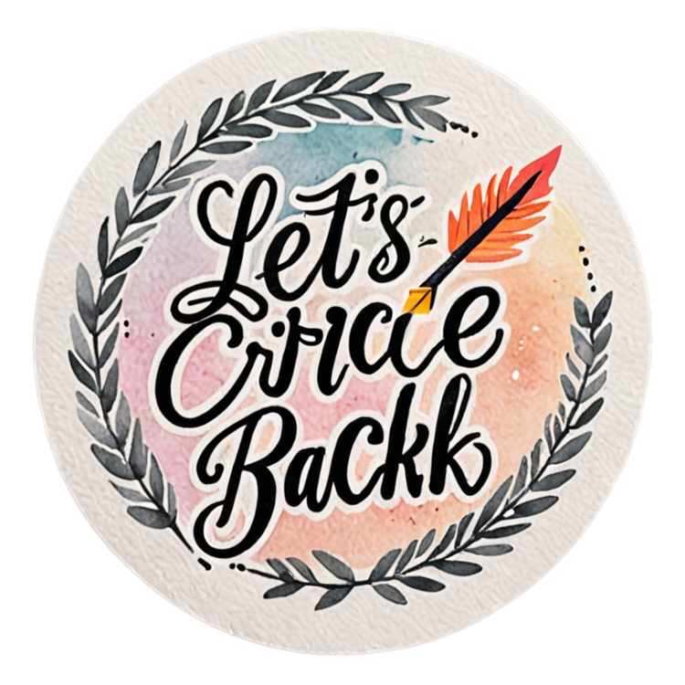 Let's Circle Back (watercolor) — office humor stickers