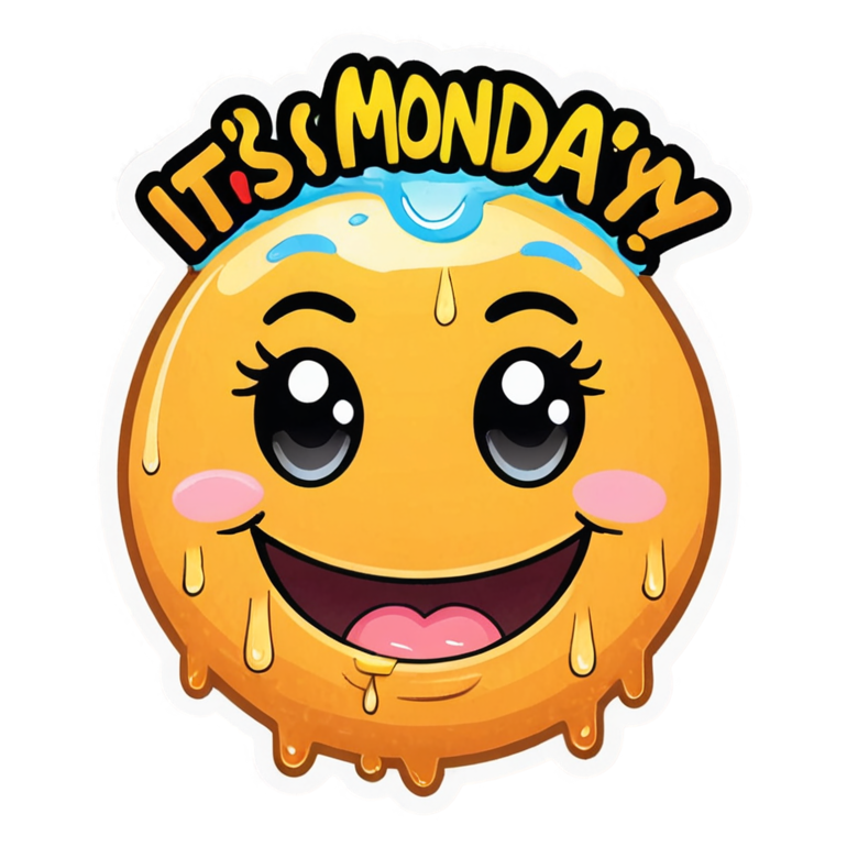 Monday Again (kawaii) — kawaii stickers