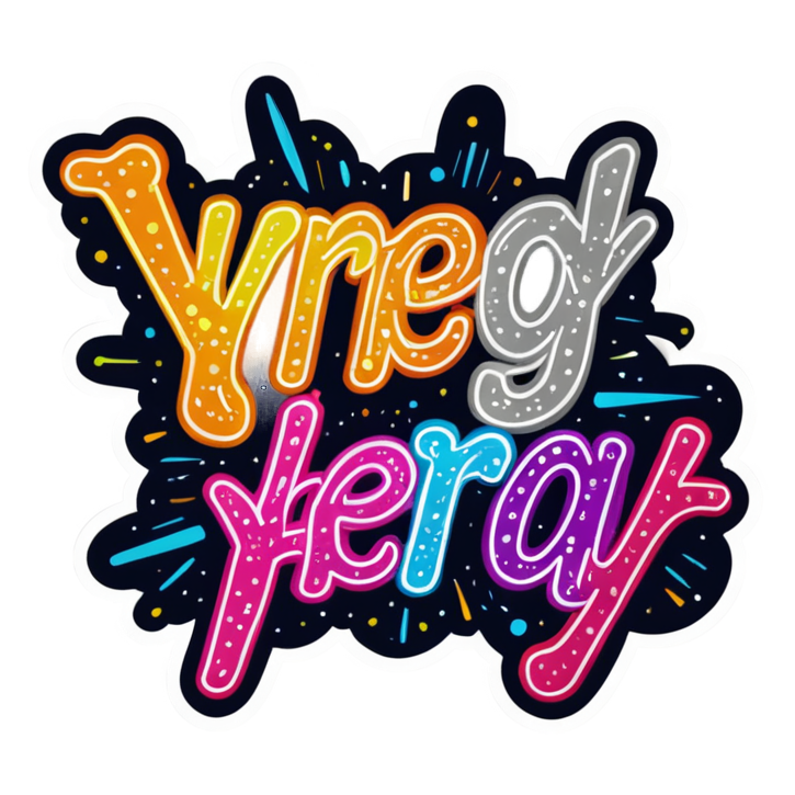 Synergy (neon) — office humor stickers
