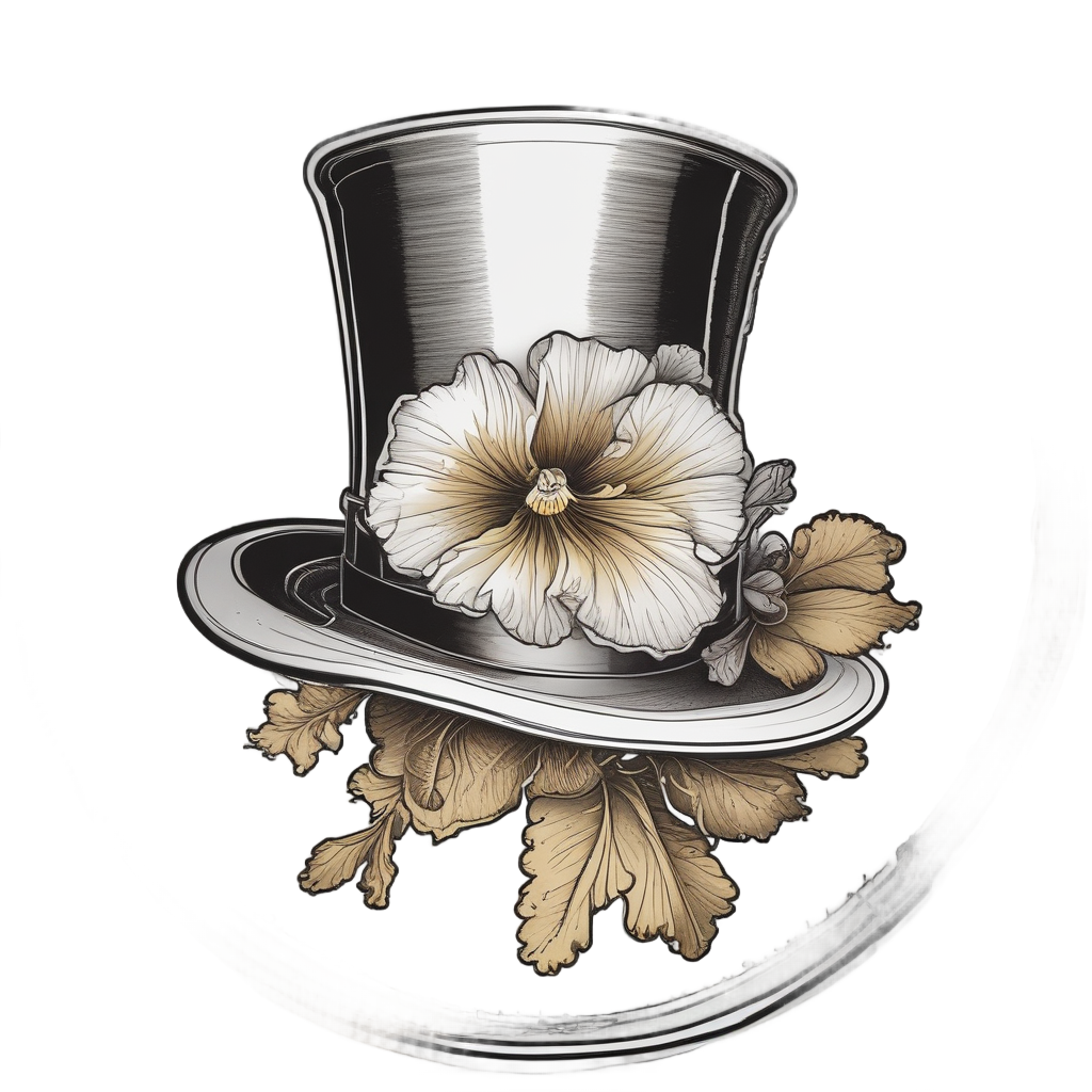 Pansy Star Performer — pressed flowers stickers
