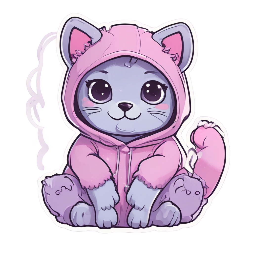 Panther in Onesie — american traditional stickers