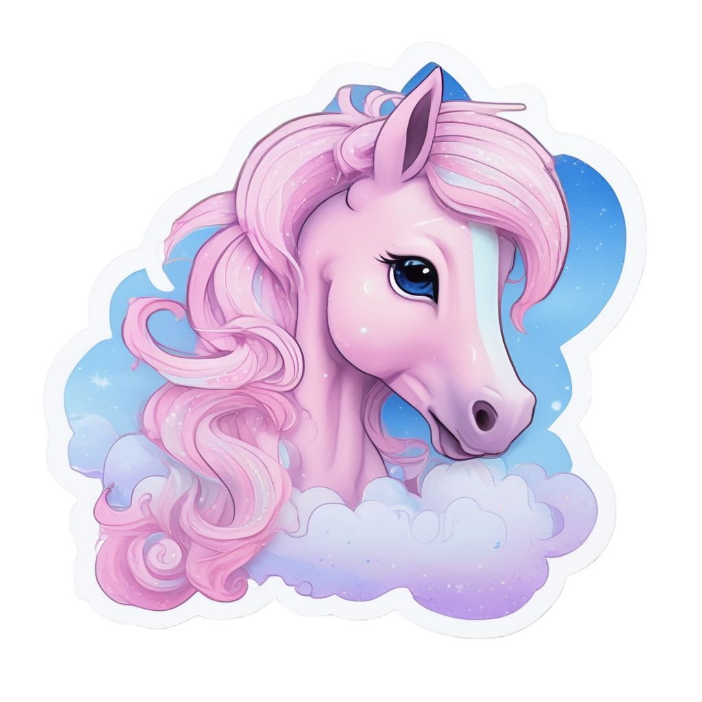 Pastel Dream Pony — farm nursery stickers