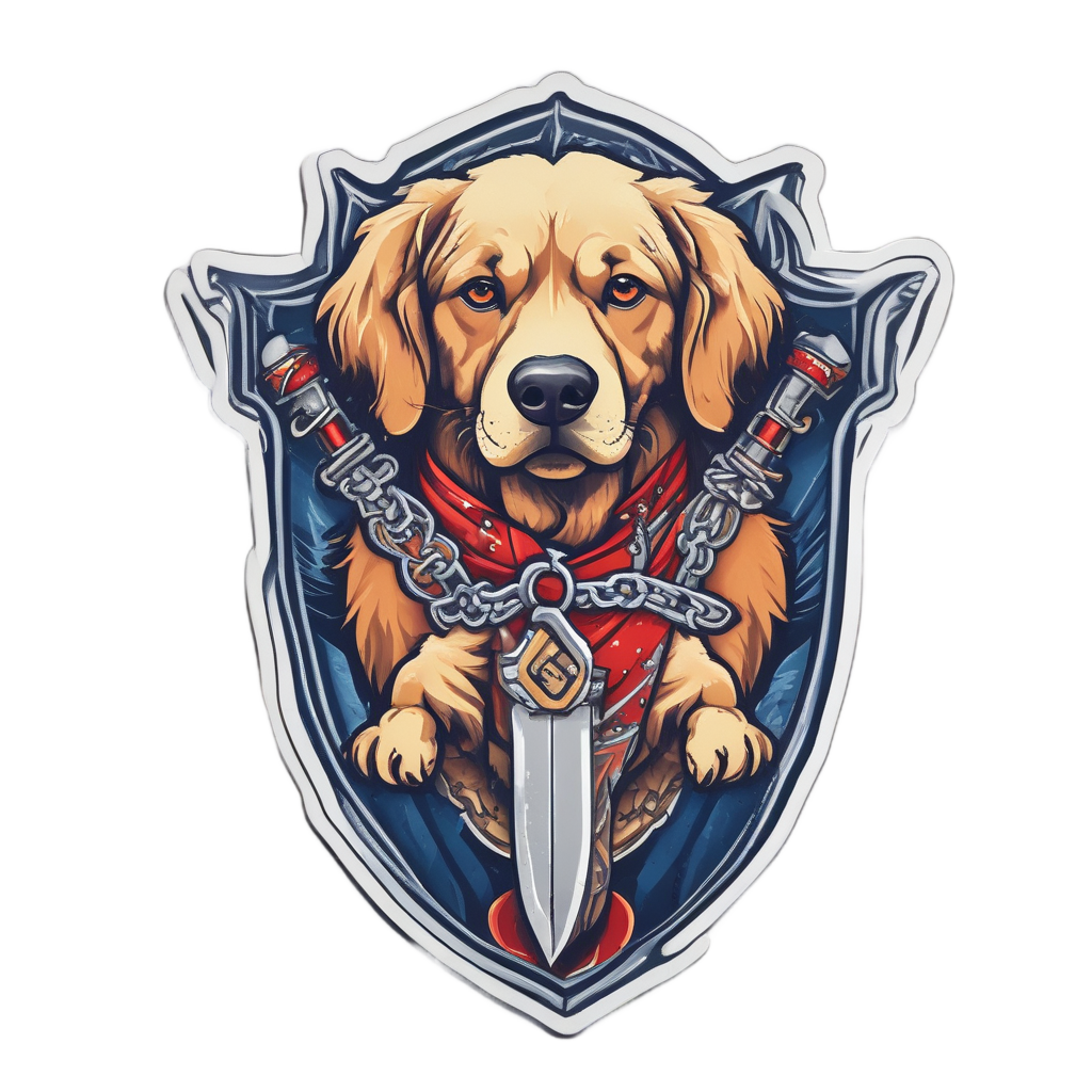 Paws and Daggers — dogs stickers