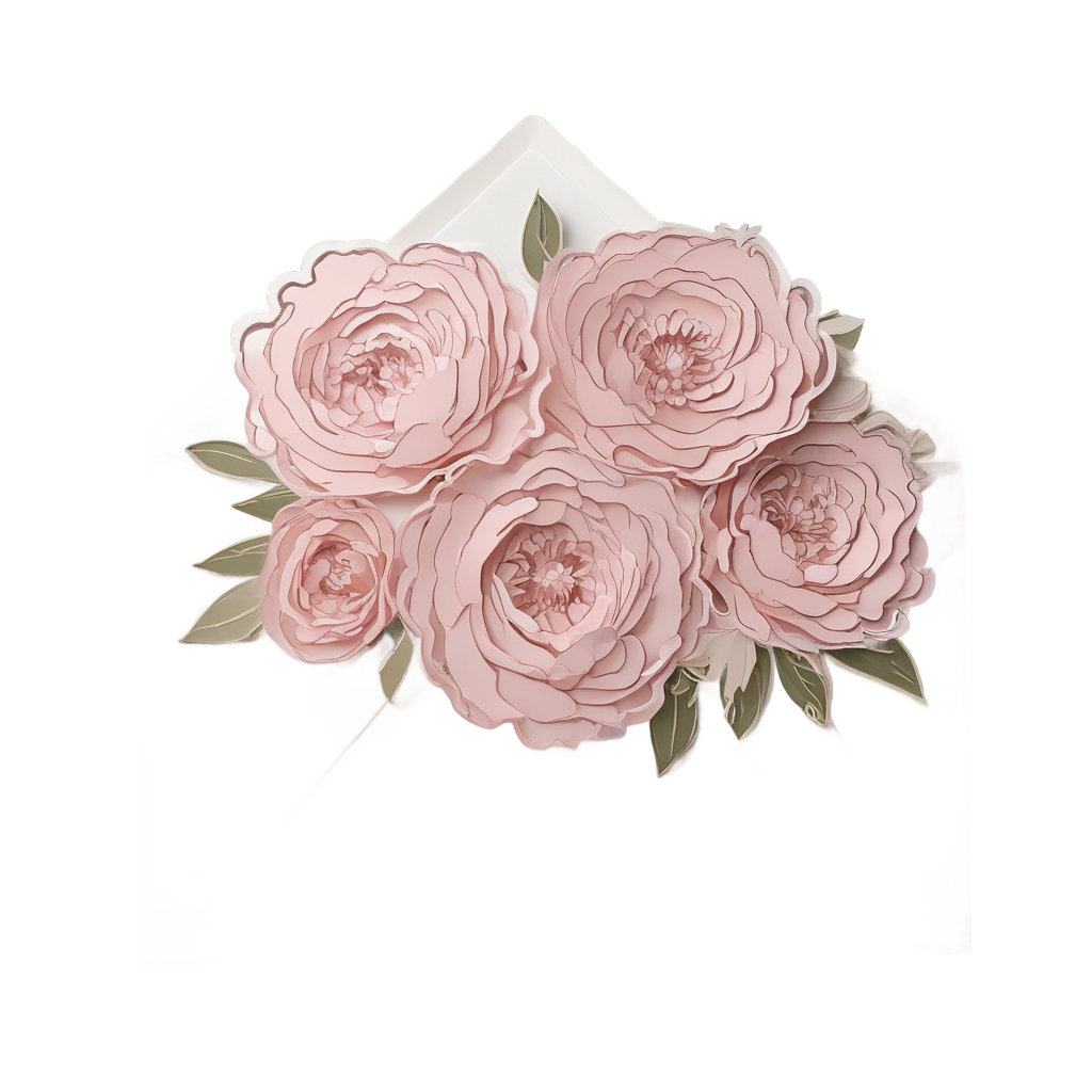 Peony Love Letter — bouquets stickers