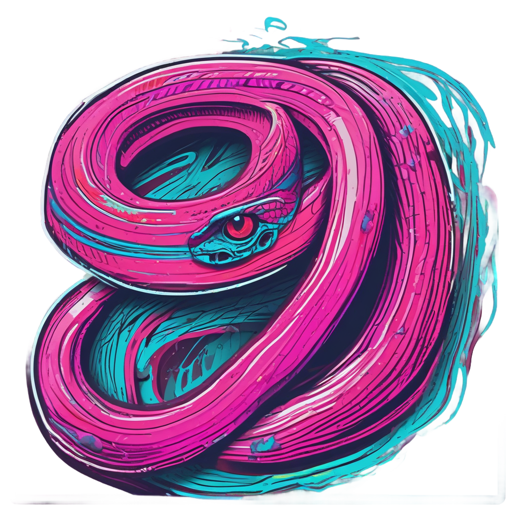 Pink Neon Racer — reptiles stickers