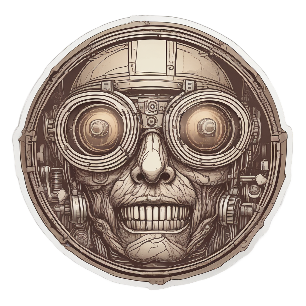 Piston with Goggles — garage stickers