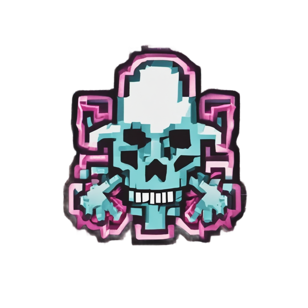 Pixelated Biohazard Symbol — biohazard stickers