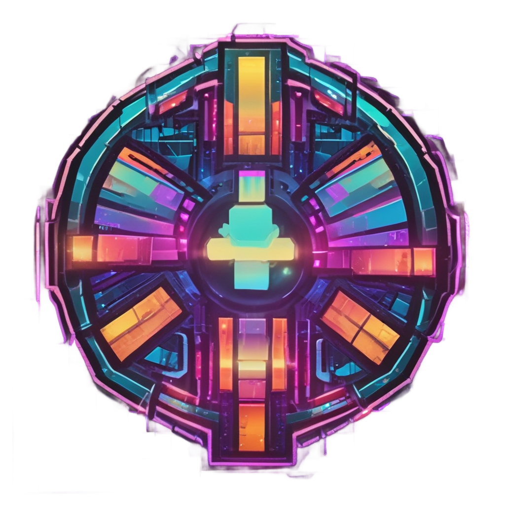 Pixelated Retro Arcade — radioactive stickers