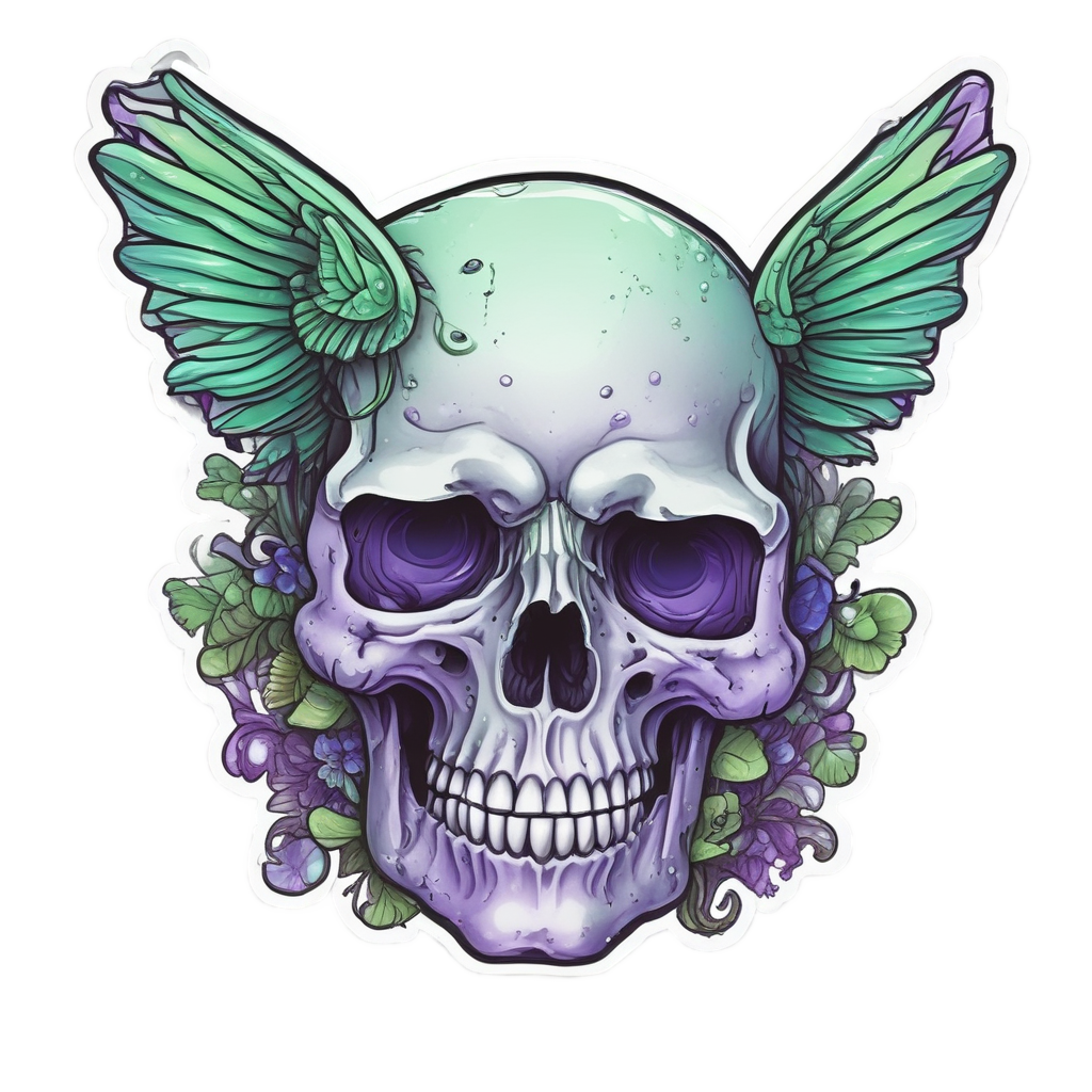 Pixie Skull Delight — crystals & healing stickers