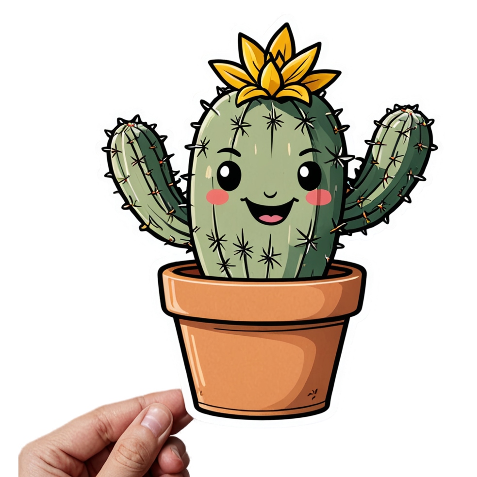 Cactus Buddy (tattoo) — plant stickers