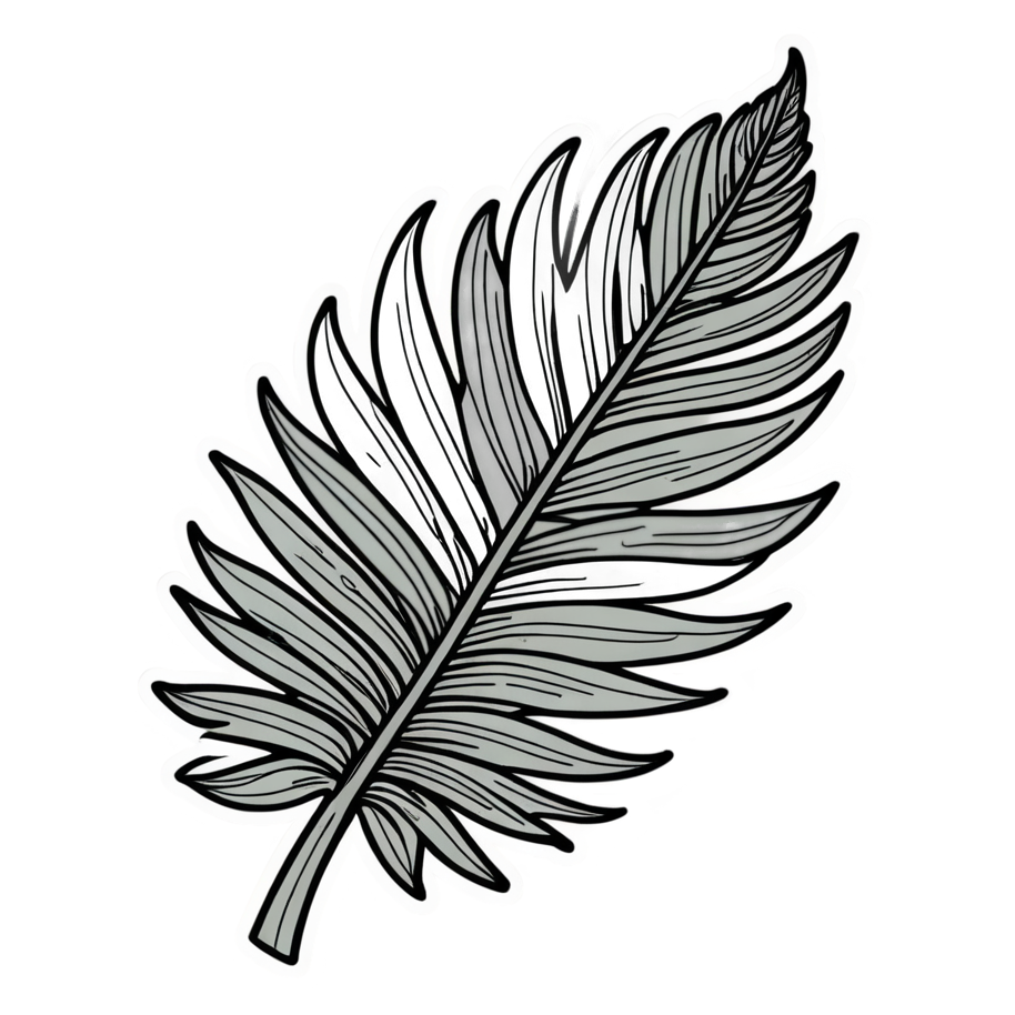 Palm Leaf (tattoo) — plant stickers