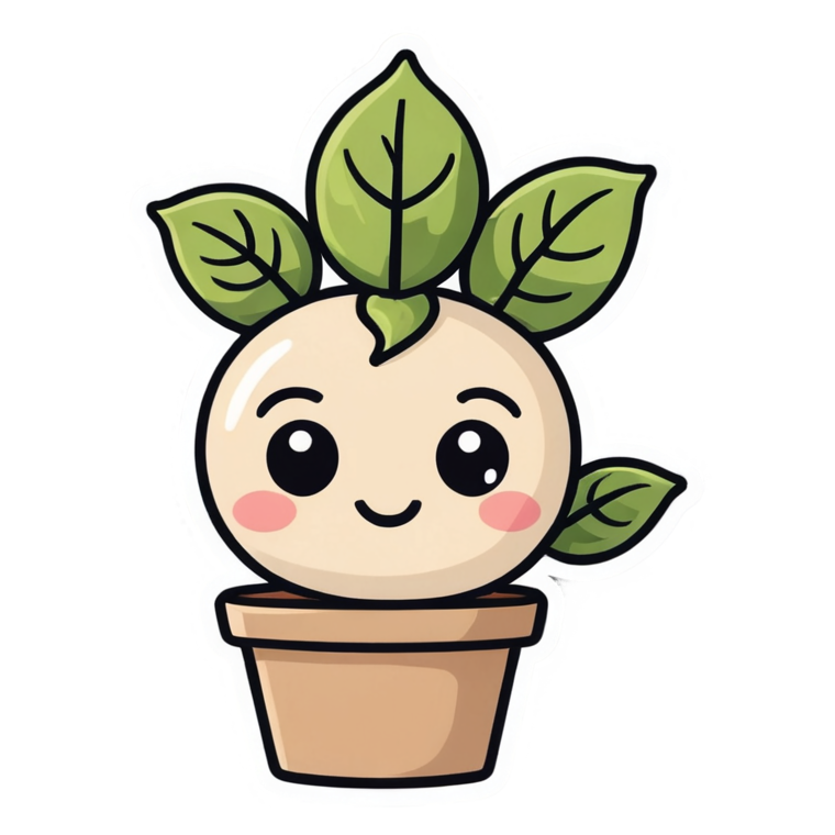 Little Sprout (kawaii) — plant stickers