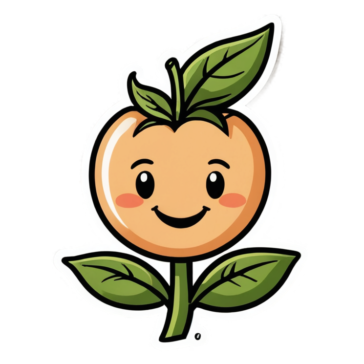Little Sprout (retro) — plant stickers