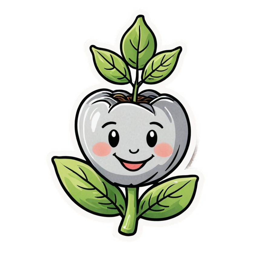 Little Sprout (watercolor) — plant stickers