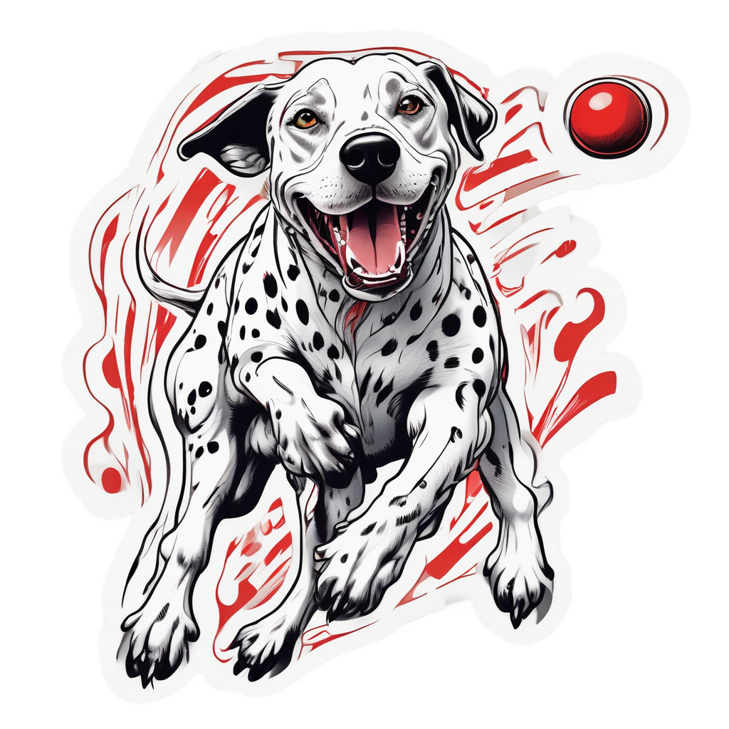 Playful Ball Chaser — dogs stickers