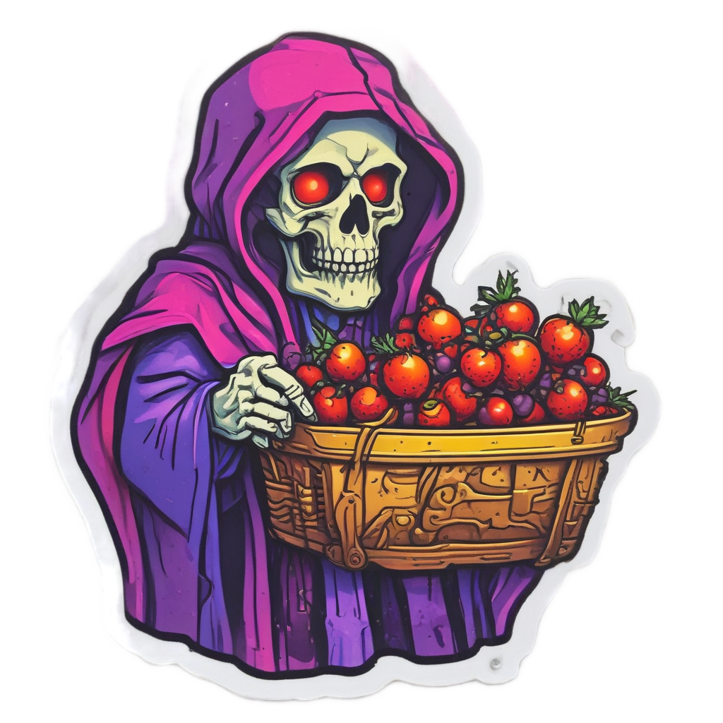 Poisonous Neon Pick — forest floor stickers