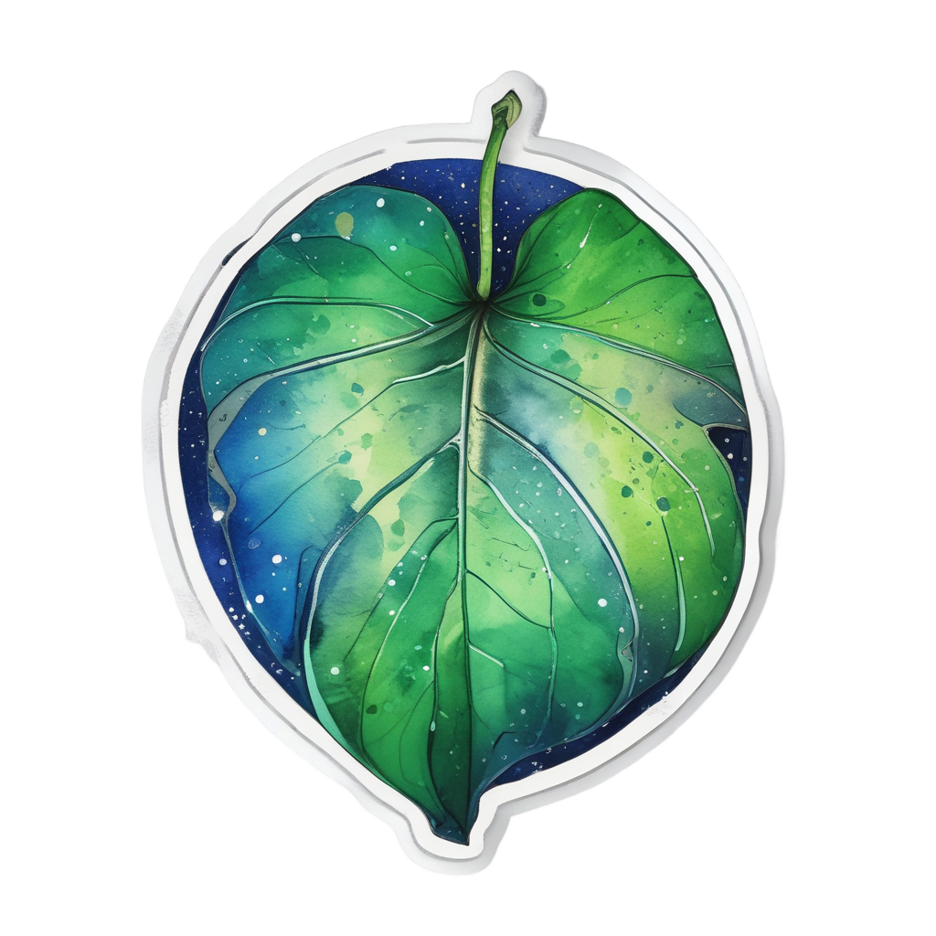 Pothos with Starry Sparkle — houseplants stickers