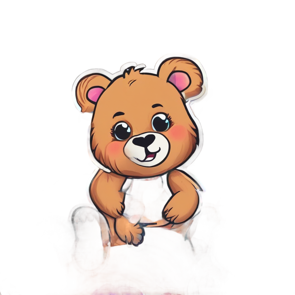 Rainbow Bear Cub — celestial stickers