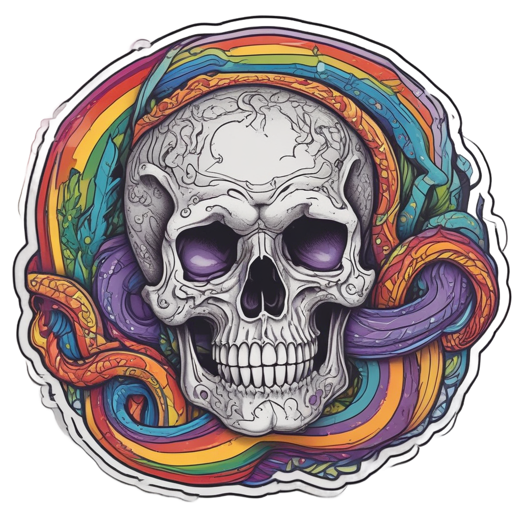 Rainbow Serpent Life — rainbow stickers