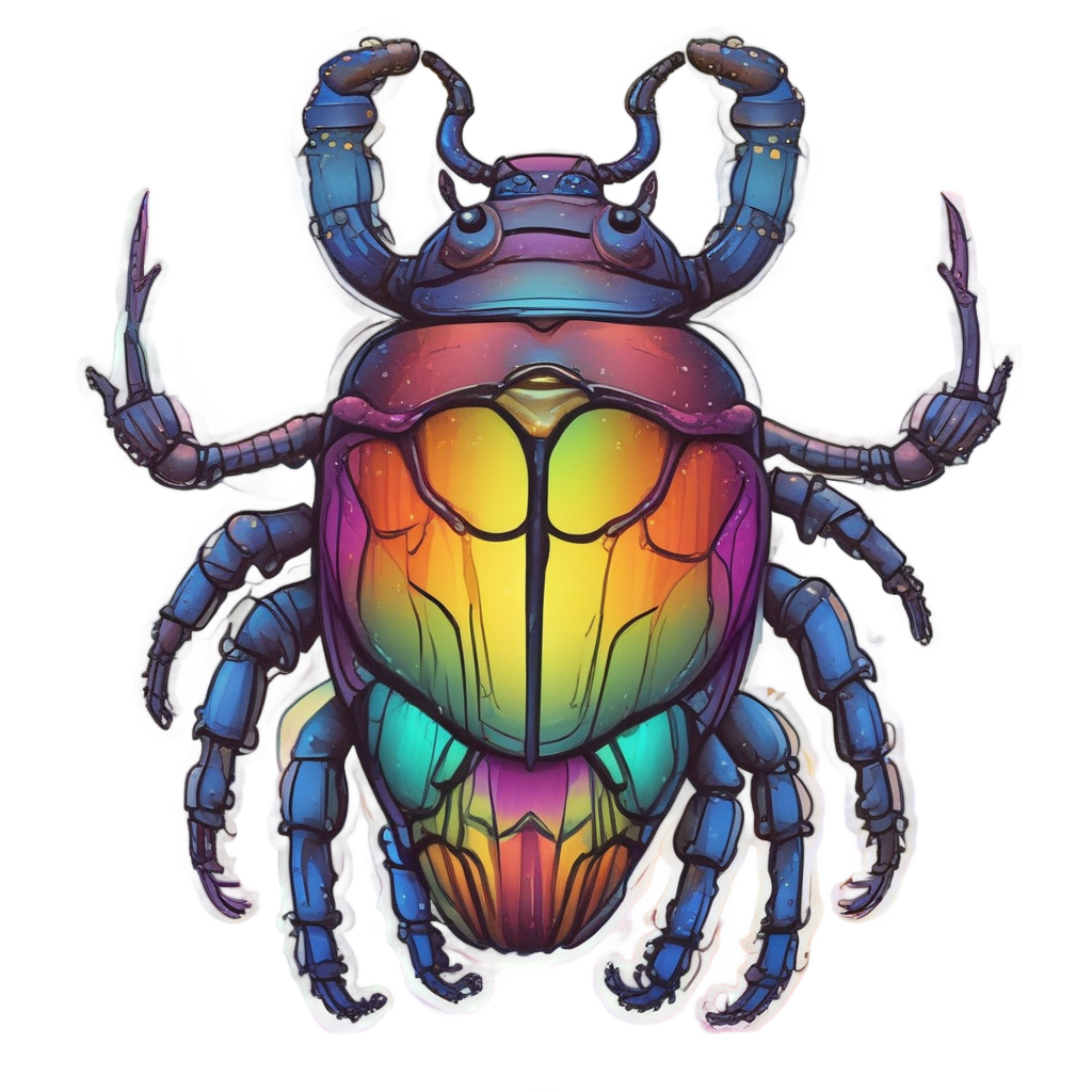 Rainbow Stag Beetle — insects stickers