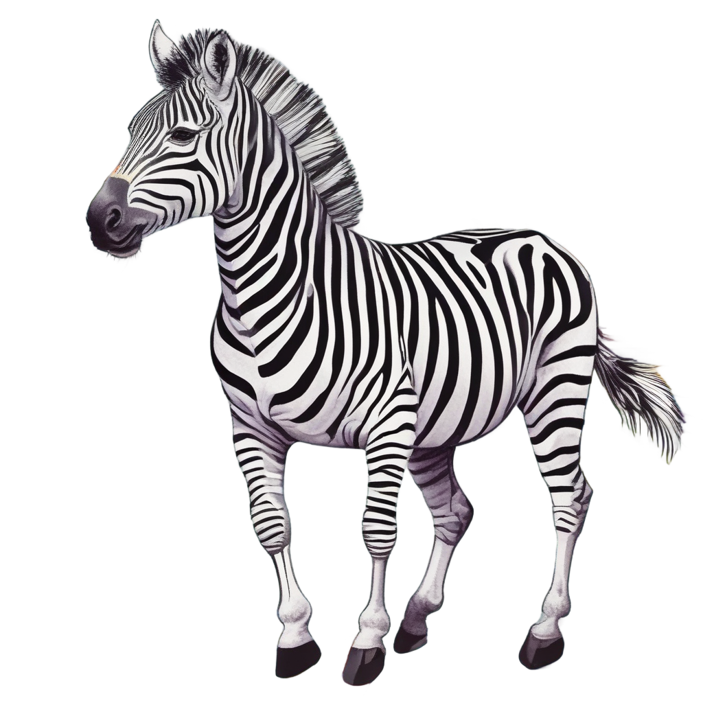 Rainbow Zebra Dance — safari nursery stickers