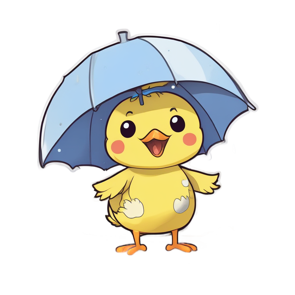 Rainy Day Chick — farm nursery stickers