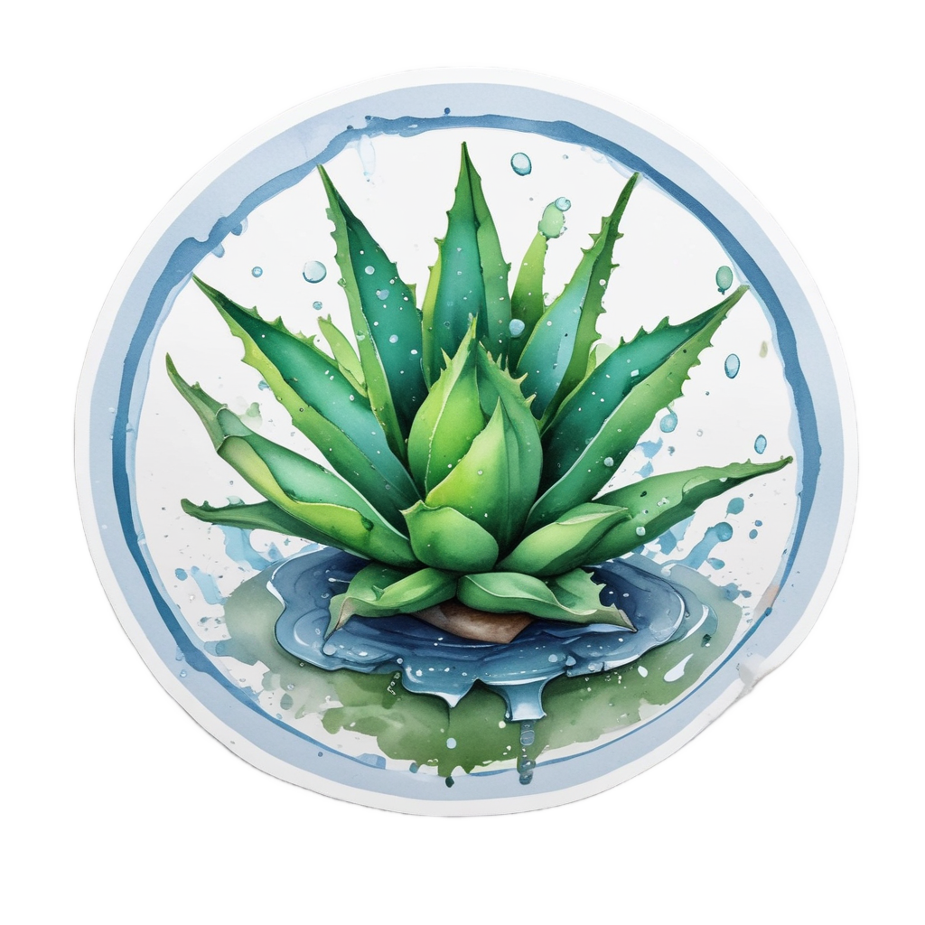 Rainy Day Succulent Puddle — succulents stickers