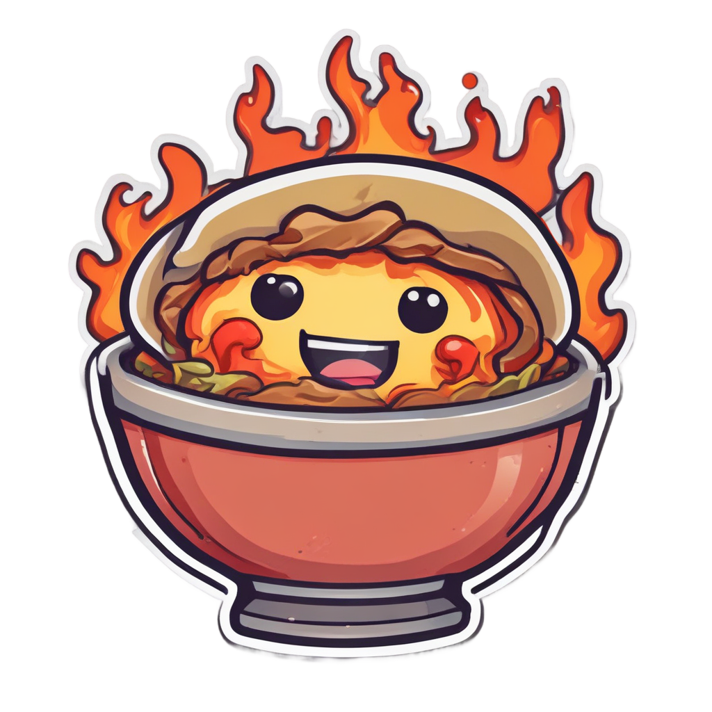 Ramen Fire Spice — cute food stickers