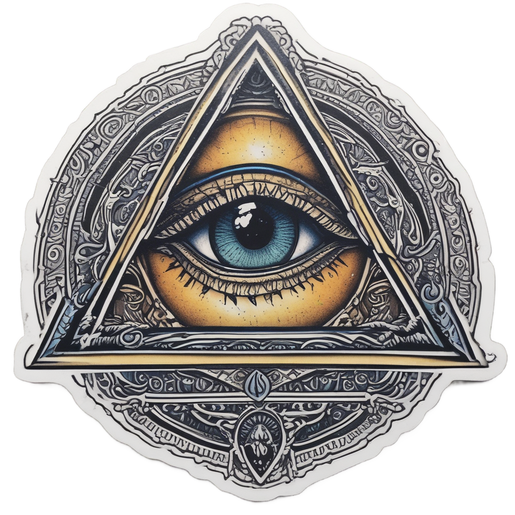 Raptor Eye of Providence — dinosaurs stickers
