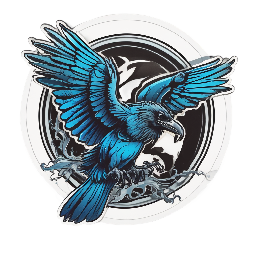 Raven Plague Carrier — biohazard stickers