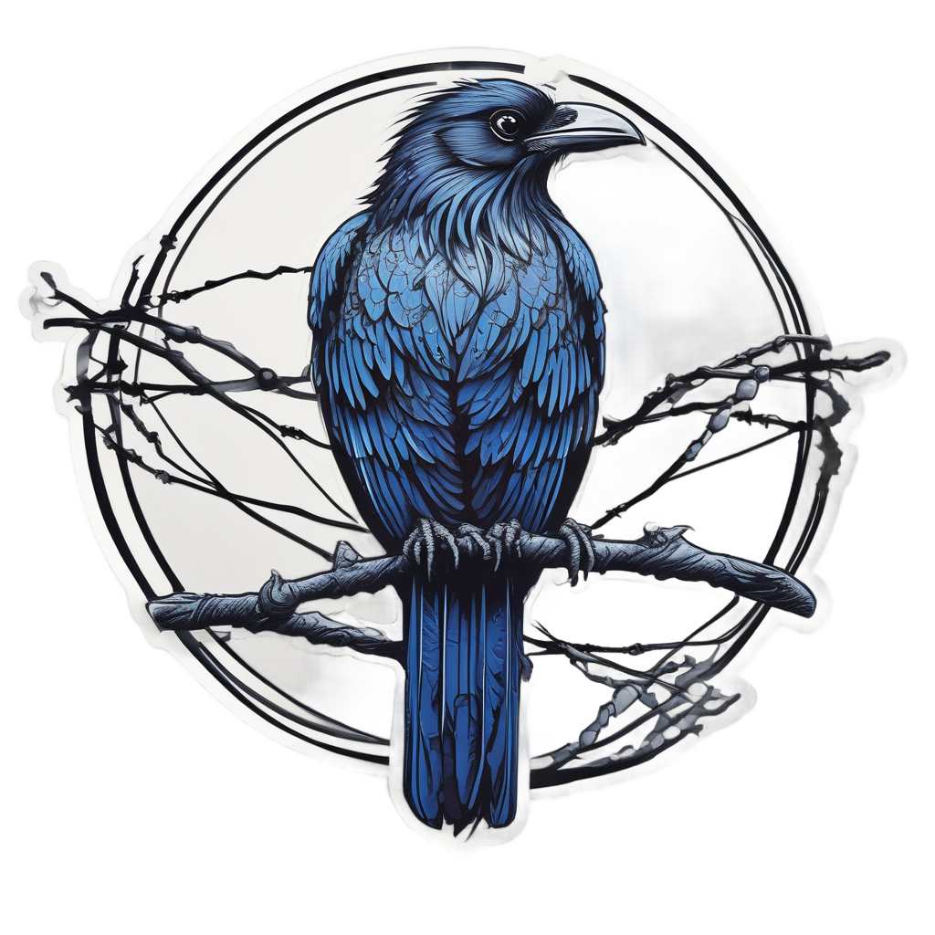 Raven Wire Thorns — barbed wire stickers
