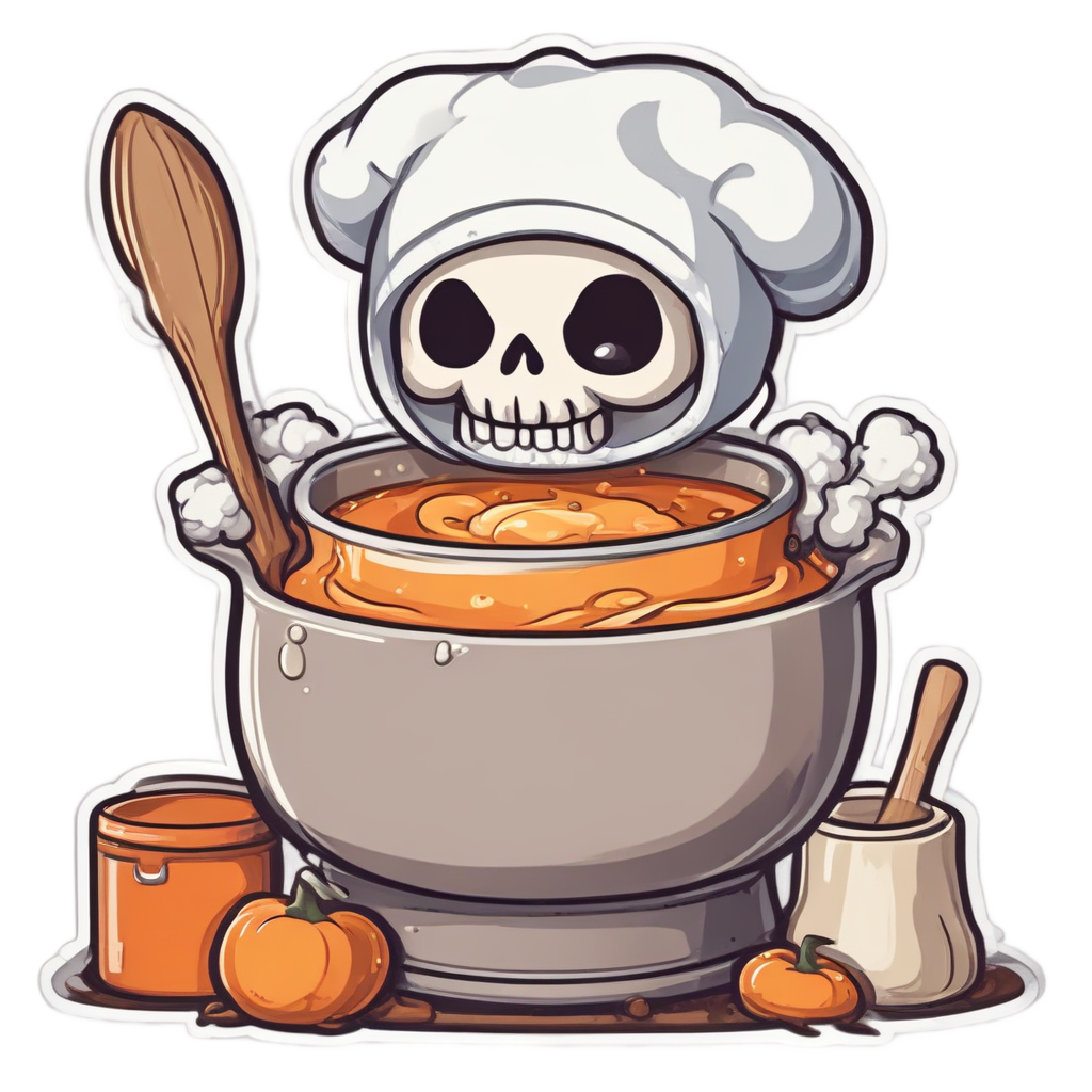 Reaper Chef Cooking — reaper skull stickers