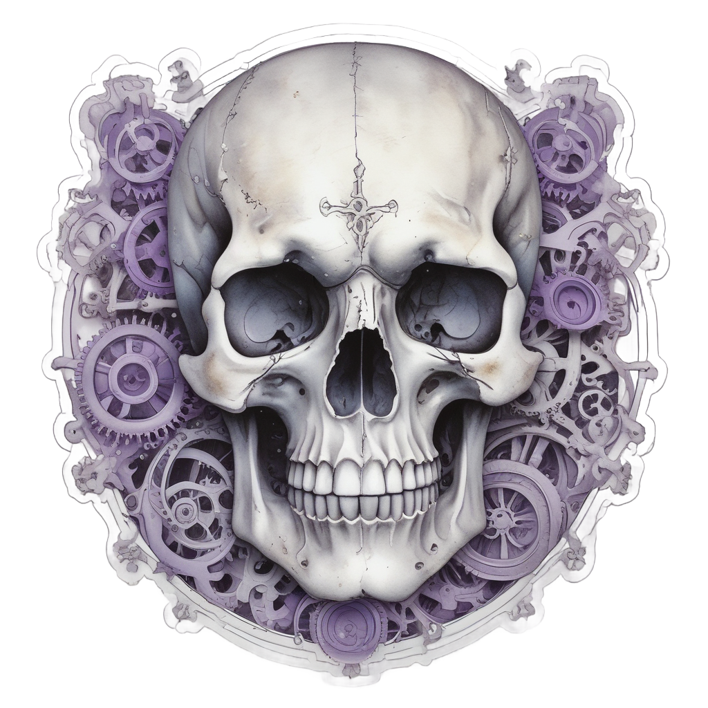 Reaper Gear Skull Scythe — reaper skull stickers