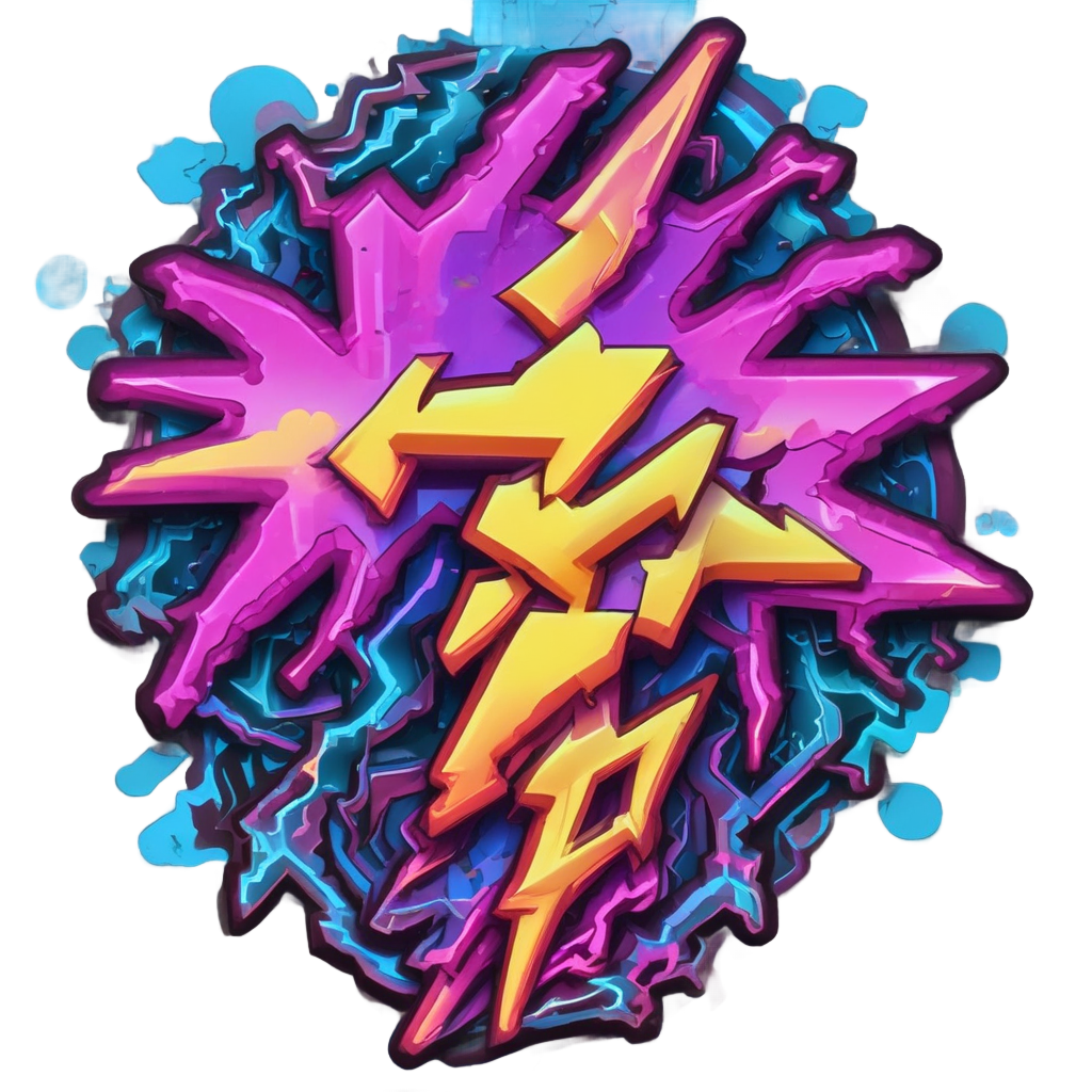Retro Arcade Zap — high voltage stickers