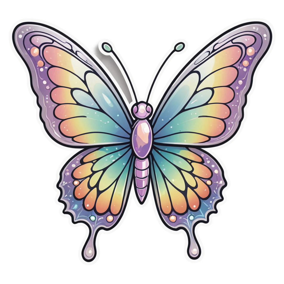 Y2K Butterfly (kawaii) — kawaii stickers